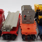 Lionel O Gauge Assorted Freight Cars 6-9157, 6-6343, 6-6057, 6-9232 [4] VG