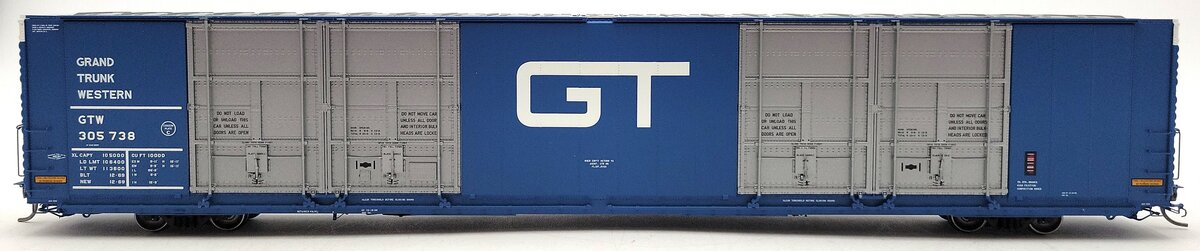 Tangent 25518-02 HO Grand Trunk Western High Cube Quad Plug Door Boxcar #305738 LN/Box