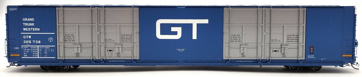 Tangent 25518-02 HO Grand Trunk Western High Cube Quad Plug Door Boxcar #305738 LN/Box