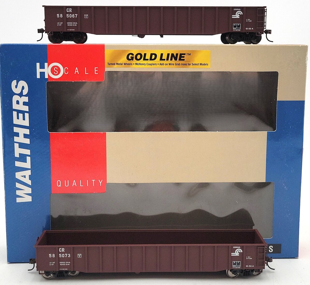 Walthers 932-240256 HO Conrail 53' Thrall Gondola (2-Pack) LN/Box