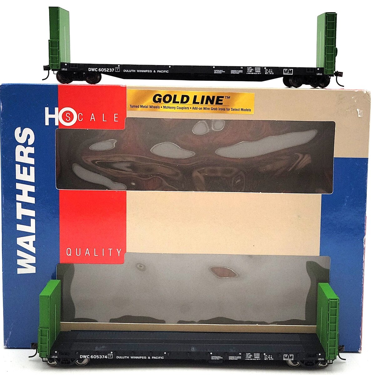 Walthers 932-240052 HO Scale DWC Centerbeam Flat Cars #605237/605374 LN/Box