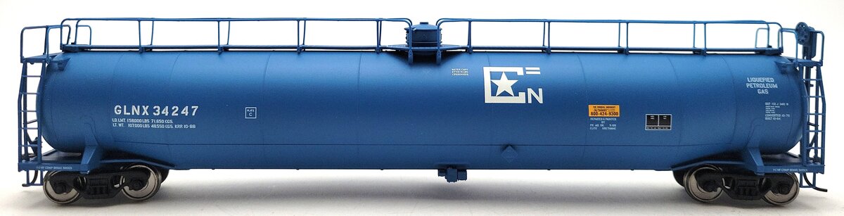 Atlas 1736-1 HO GLNX 33,000 Gallon Tank Car #34247 LN/Box