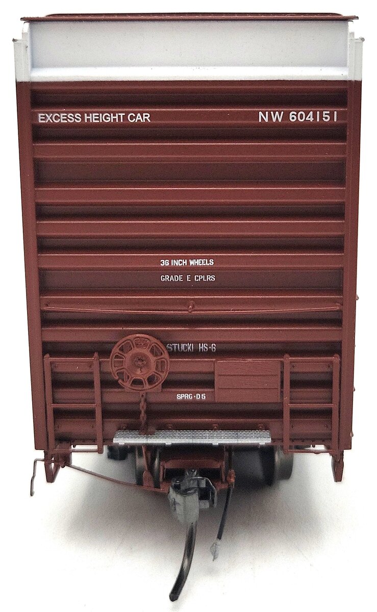 ExactRail EP-80602-2 HO Norfolk & Western P-S 60' Waffle Side Boxcar #604151 LN/Box