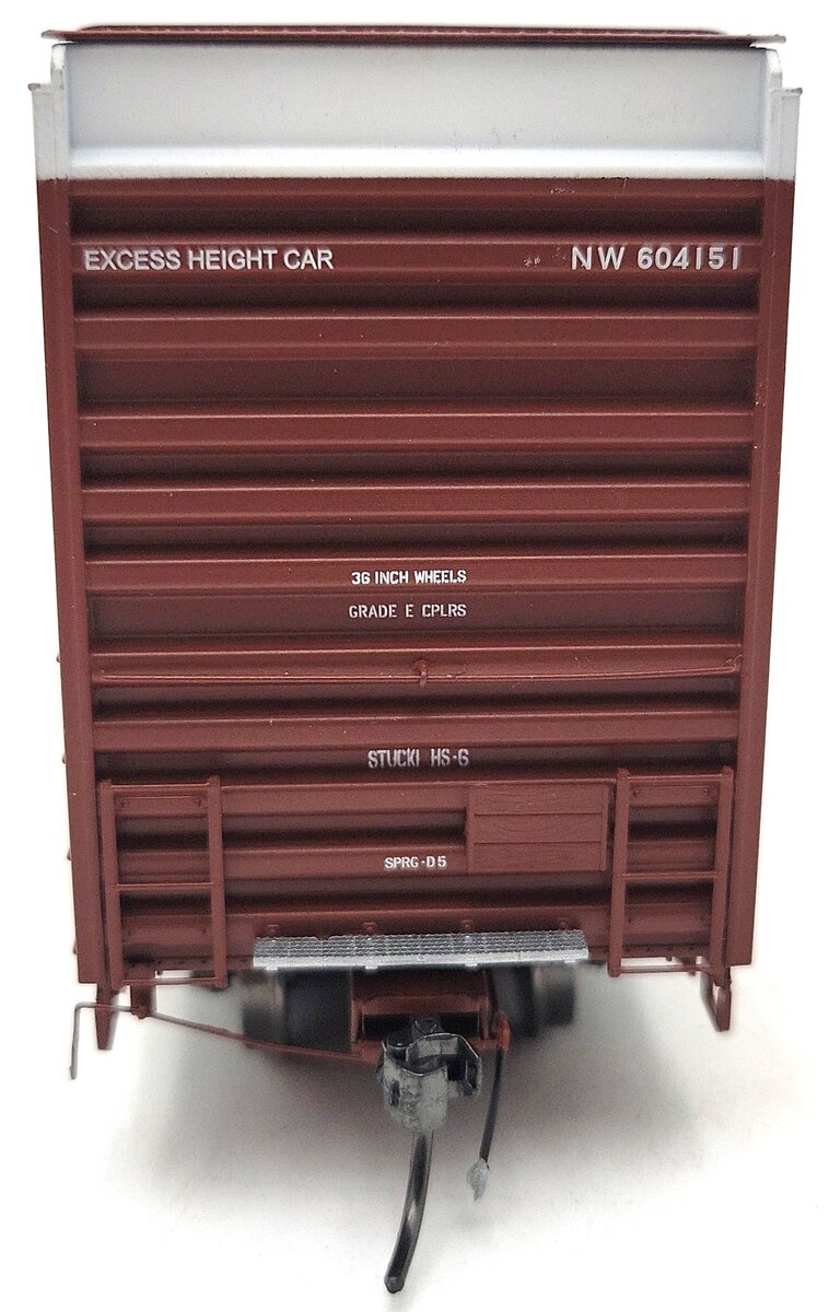 ExactRail EP-80602-2 HO Norfolk & Western P-S 60' Waffle Side Boxcar #604151 LN/Box