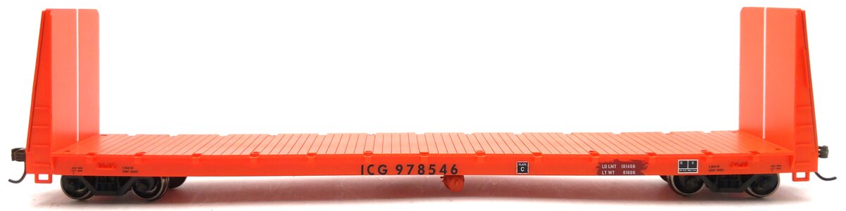 Athearn ATH90547 HO Scale Illinois Central Gulf 60' Bulkhead Flatcar #978546 LN/Box