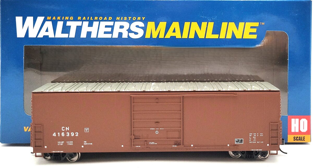 Walthers 910-1907 HO Canadian National 50' Evans Smooth Side Boxcar RTR #416392 LN/Box