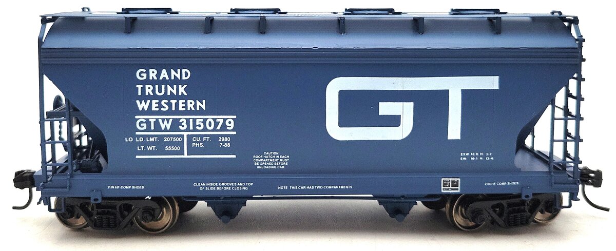 InterMountain H1065F HO Grand Trunk Western ACF 2-Bay Covered Hopper #315095 LN/Box
