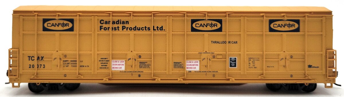 Walthers 932-7007 HO Scale Canfor Thrall-Door Boxcar #20073 LN/Box