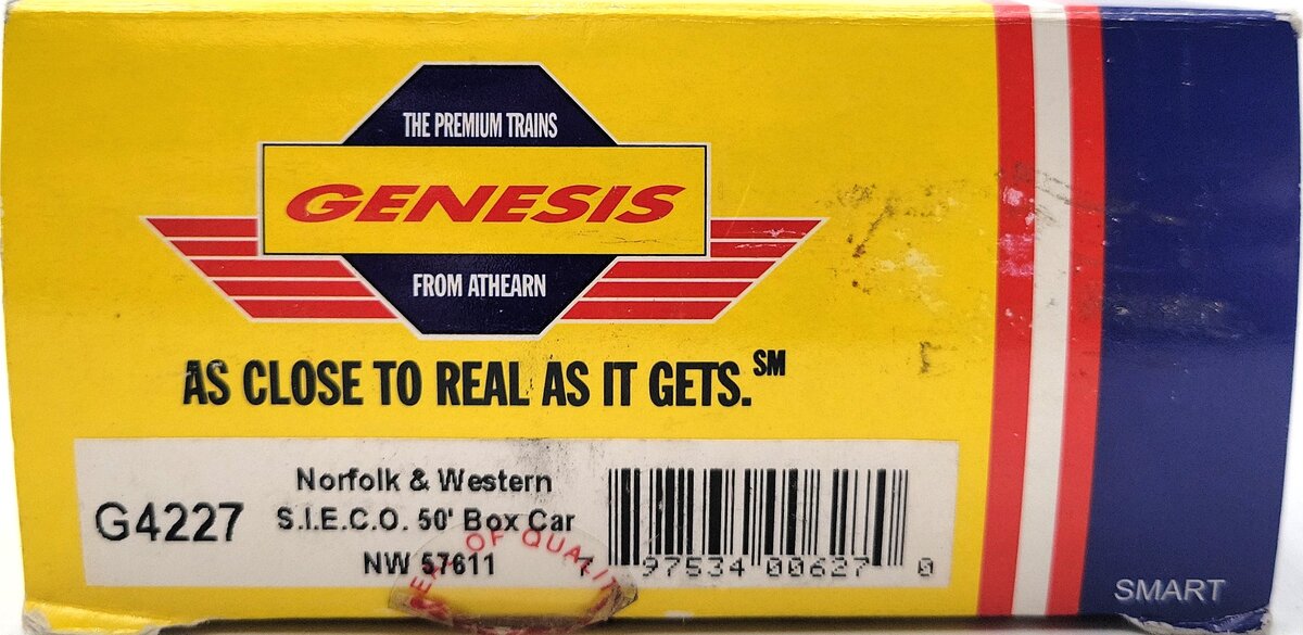 Athearn G4227 HO Norfolk & Western SIECO Boxcar #57611/Box
