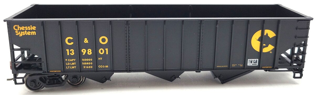 Bowser 41806 HO Chesapeake & Ohio 70-Ton 14-Panel Hopper #139801 EX/Box