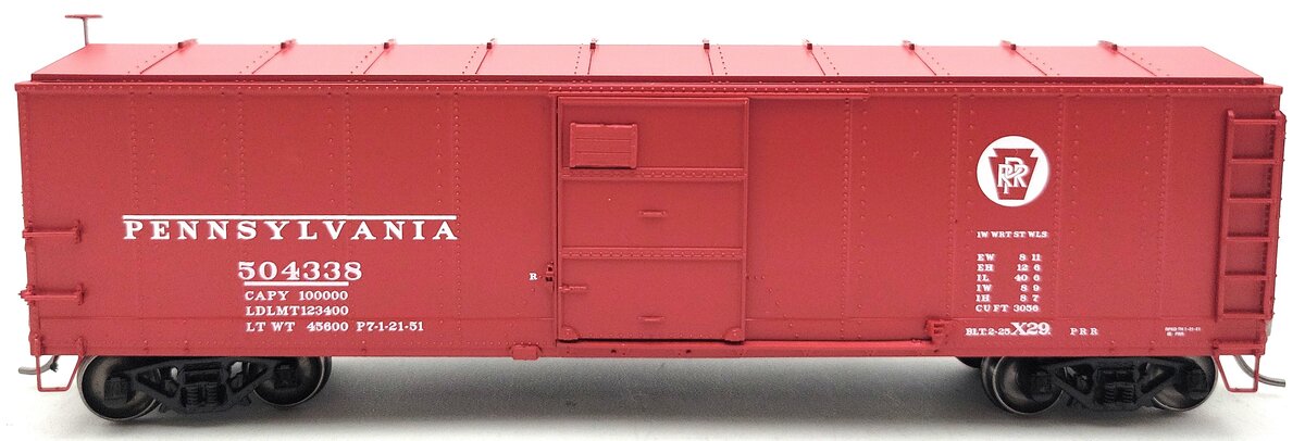 InterMountain 37201 HO Scale Pennsylvania Circle Keystone Boxcar #504338 EX/Box