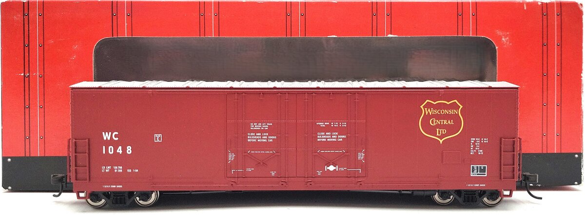 Atlas 1766-2 HO Wisconsin Central Evans Double Plug Door Box Car # 1048 LN/Box