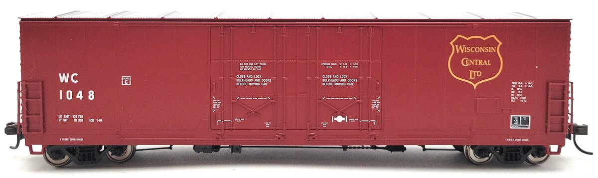 Atlas 1766-2 HO Wisconsin Central Evans Double Plug Door Box Car # 1048 LN/Box