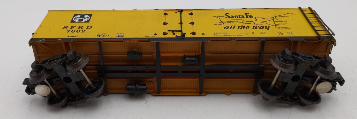 K-Line K7602 O Gauge Santa Fe Reefer Car #7602 EX