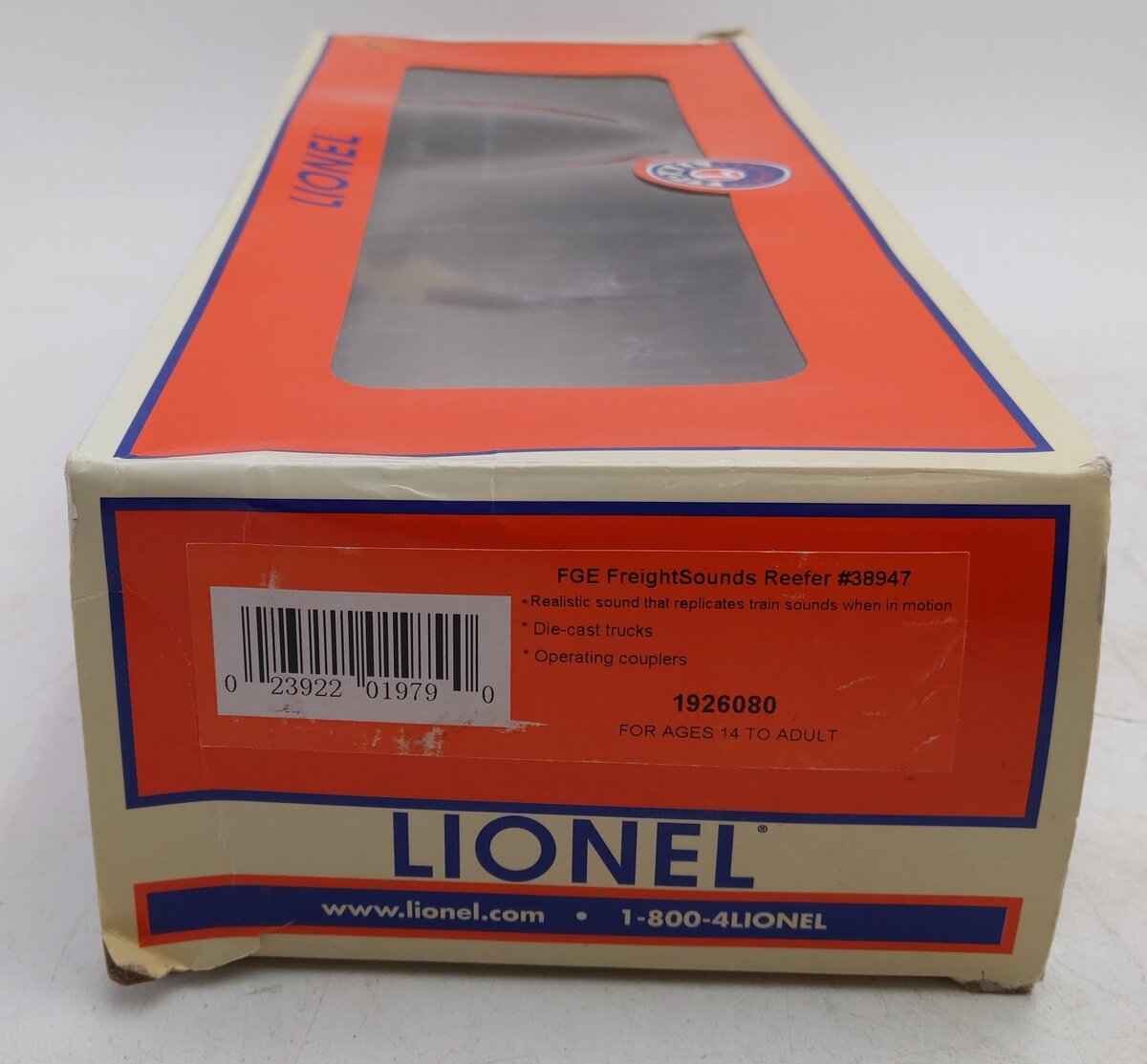 Lionel 1926080 O Fruit Growers Express Freightsounds Reefer #38947 EX/Box