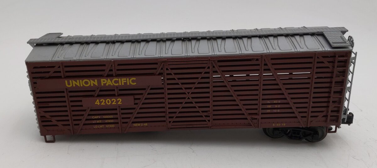 Petersen OS-101 O Gauge Union Pacific Stock Car #42022 EX/Box