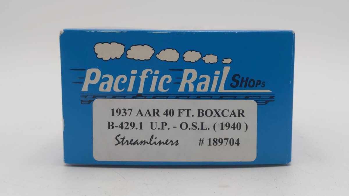 Pacific Rail B-429.1 S Scale Union Pacific Boxcar #189704 EX/Box
