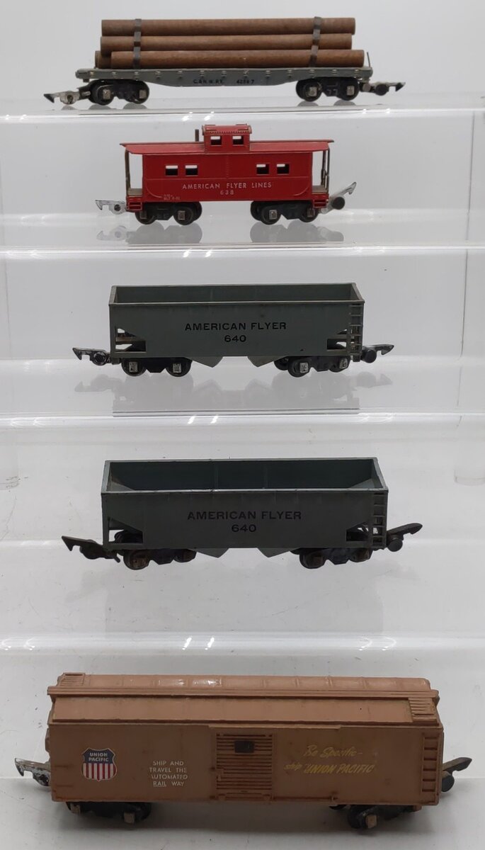 American Flyer Vintage S Gauge Custom Freight Cars #640,638,640,42597,113 [5]