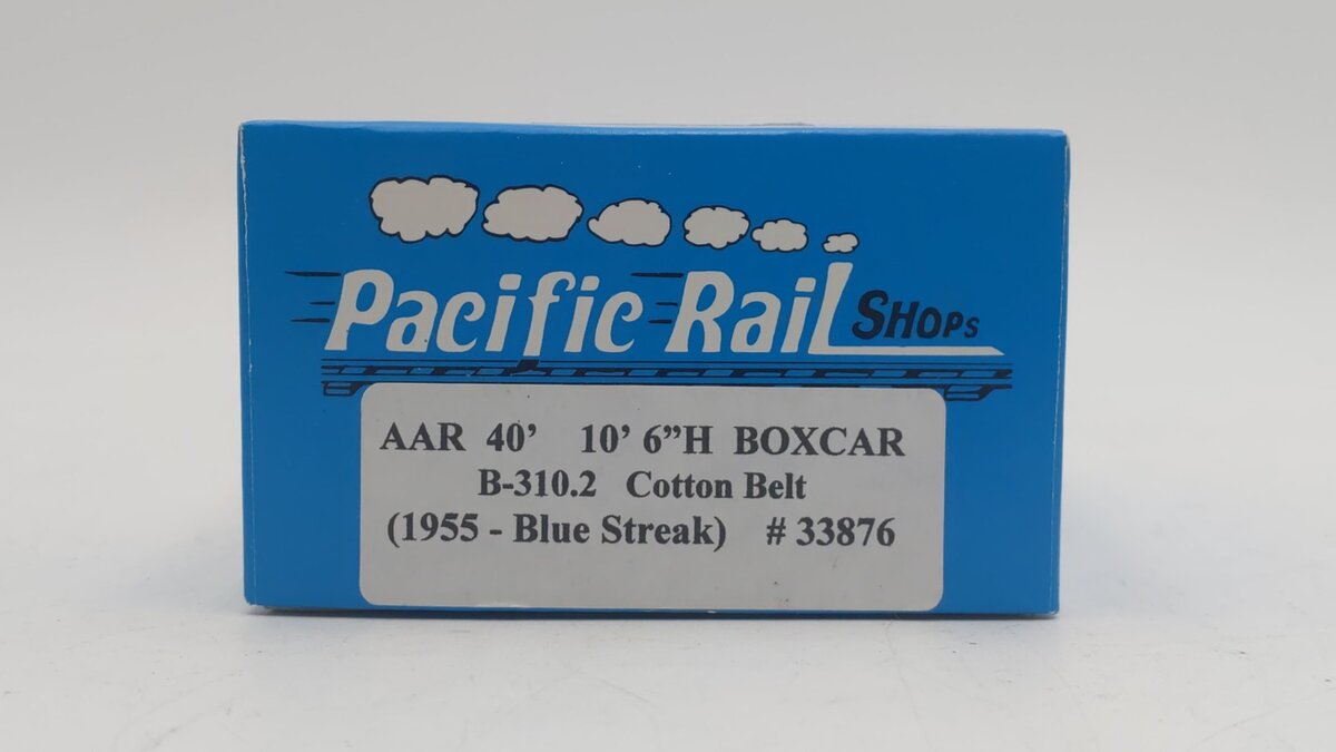 Pacific Rail B-310.2 S Scale SSW Cotton Belt Boxcar #33876 EX/Box