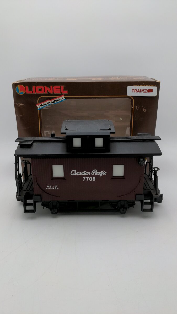 Lionel 8-87708 G Scale Canadian Pacific Caboose EX/Box