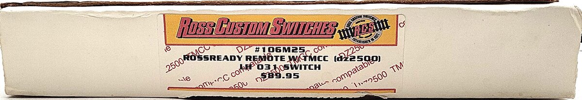 Ross 106M25 RossReady Remote w/ TMCC (dz2500) O31 LH Switch EX/Box
