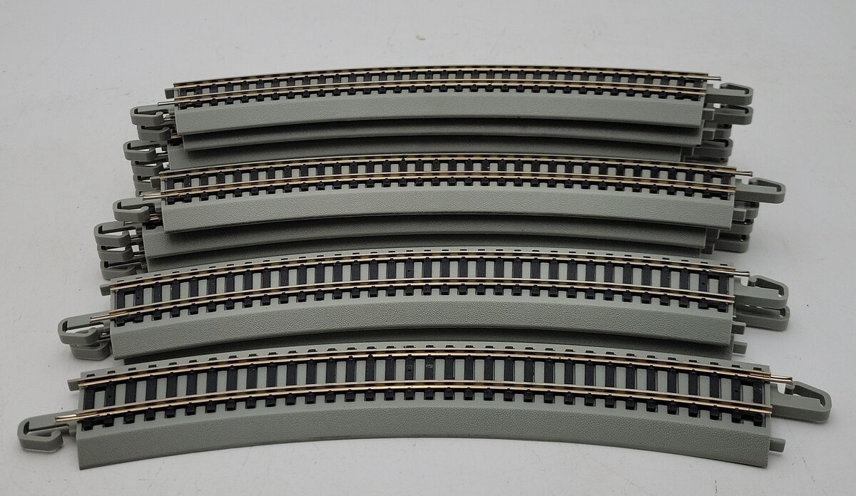 Bachmann 92124A HO 18" Radius Curved E-Z Grey Track (13) EX