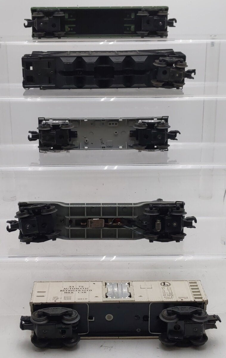 Lionel Vintage O Gauge Freight Cars #6436-1,3472,6462,2411,3520 [5] VG