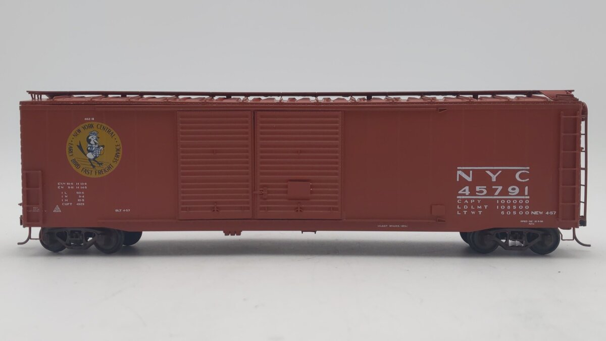 Pacific Rail S Scale New York Central 50' Double Sliding Door Boxcar #45791 EX/Box