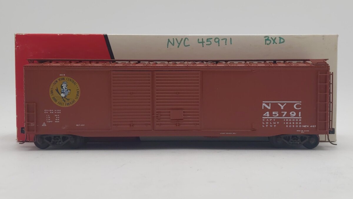 Pacific Rail S Scale New York Central 50' Double Sliding Door Boxcar #45791 EX/Box