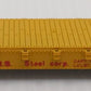 Con-Cor 1201-E N Scale U.S. Steel 50' Steel Flatcar #57300 EX/Box