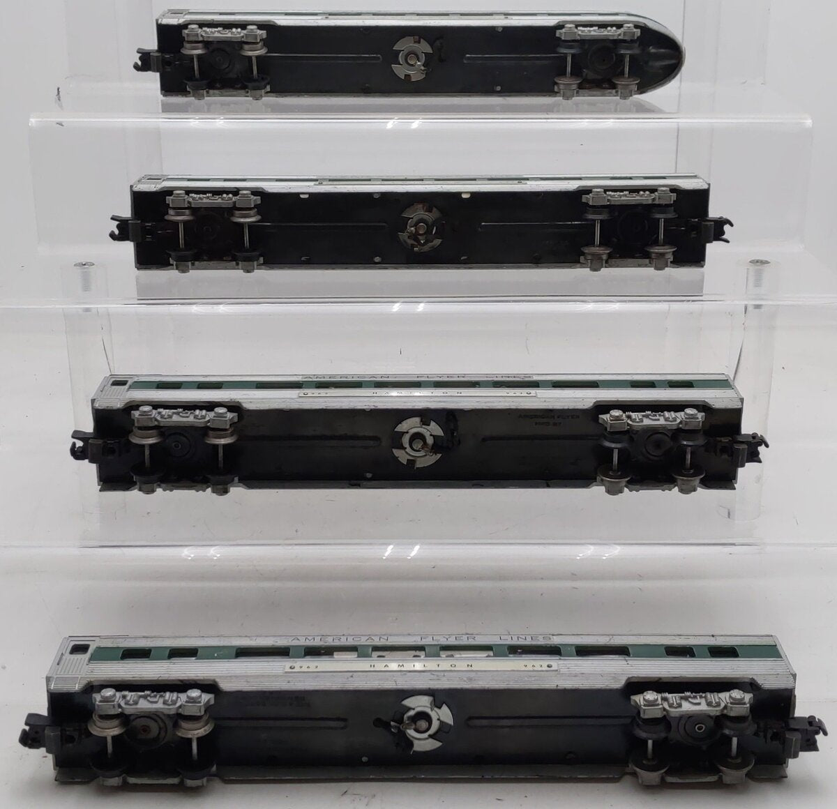 American Flyer Vintage S Gauge American Flyer Lines Passenger Cars #963,962 [4] VG