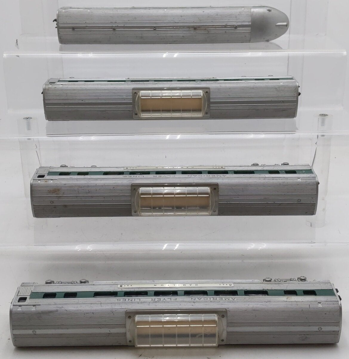 American Flyer Vintage S Gauge American Flyer Lines Passenger Cars #963,962 [4] VG