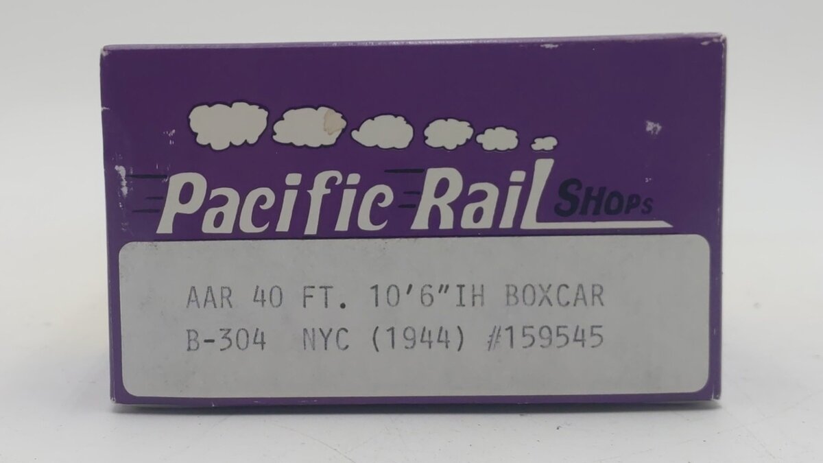 Pacific Rail B-304 S Scale NYC 40' Boxcar #159545 EX/Box