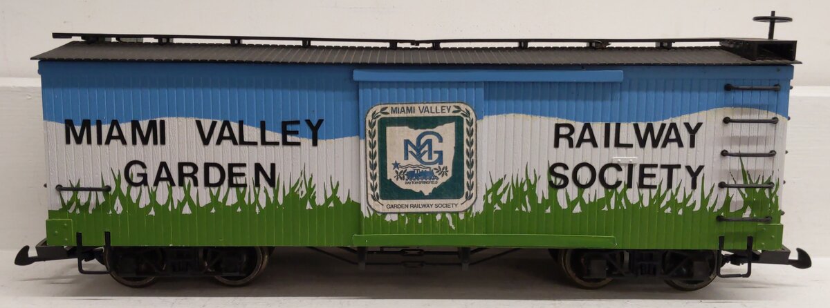 Bachmann 98903 G Scale Wooden Boxcar w/ Metal Wheels - Custom Painted/Box