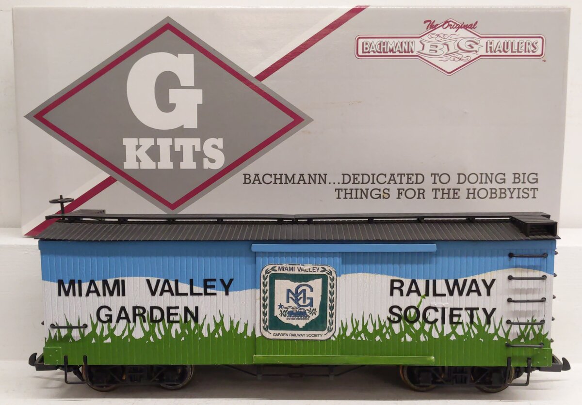 Bachmann 98903 G Scale Wooden Boxcar w/ Metal Wheels - Custom Painted/Box