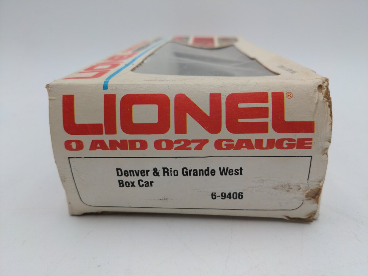 Lionel 6-9406 O Gauge Denver and Rio Grande West Cookie Boxcar VG/Box