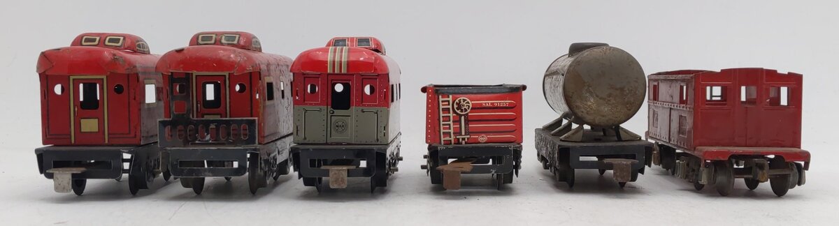 American Flyer/Marx Vintage O Freight Cars #556,556,20102,91257,553,484 [6] VG