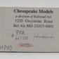 Chesapeake Models S Scale PRR 3-Bay Hopper #667212 EX/Box