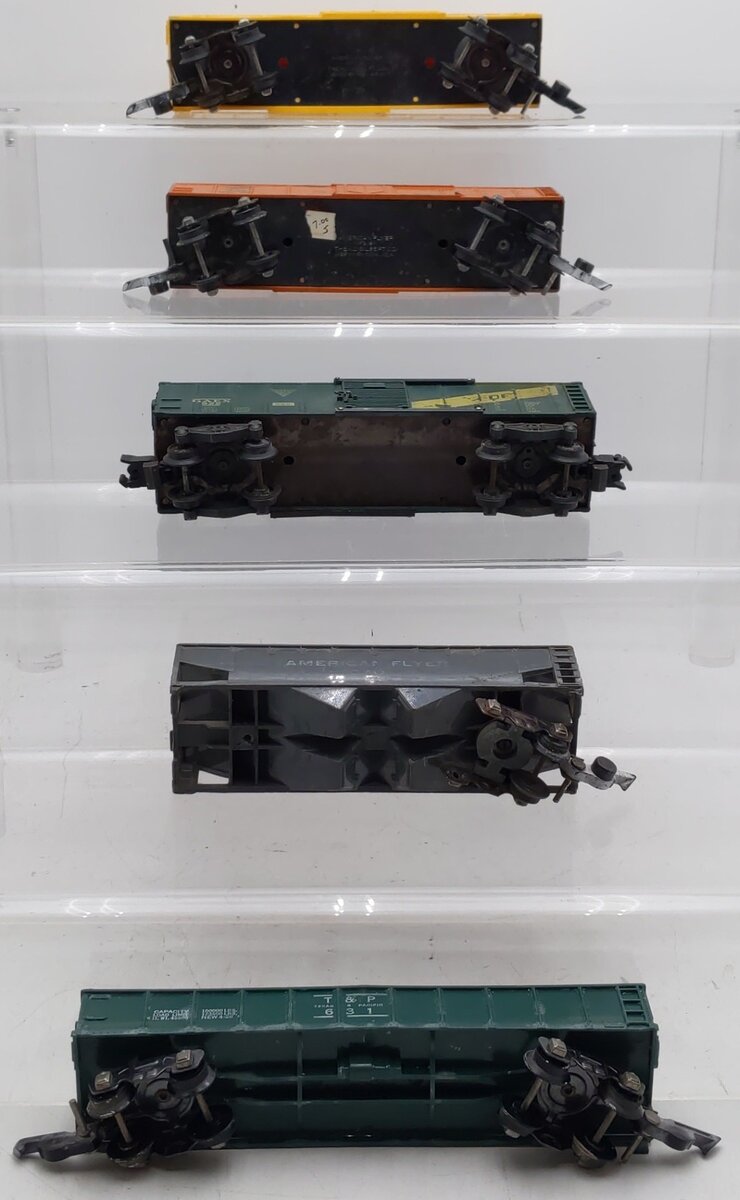 American Flyer Vintage S Gauge Freight Cars #631,922,640,639,623 [5] VG