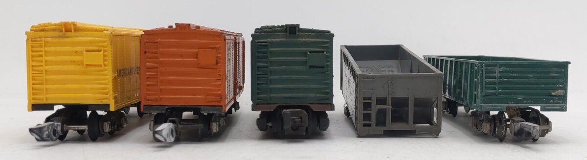 American Flyer Vintage S Gauge Freight Cars #631,922,640,639,623 [5] VG