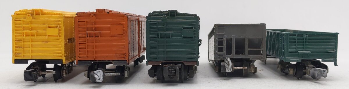 American Flyer Vintage S Gauge Freight Cars #631,922,640,639,623 [5] VG