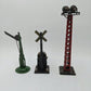 Marx O Gauge Assorted Accessories 418, 416A & A Sign [3] VG