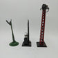 Marx O Gauge Assorted Accessories 418, 416A & A Sign [3] VG