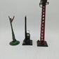 Marx O Gauge Assorted Accessories 418, 416A & A Sign [3] VG