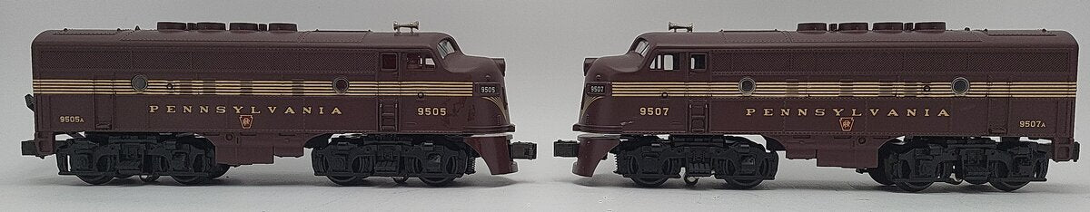 MTH 30-2130-1 Pennsylvania F-3 AA Diesel Engine Set w/PS1 #9505/9507 EX/Box