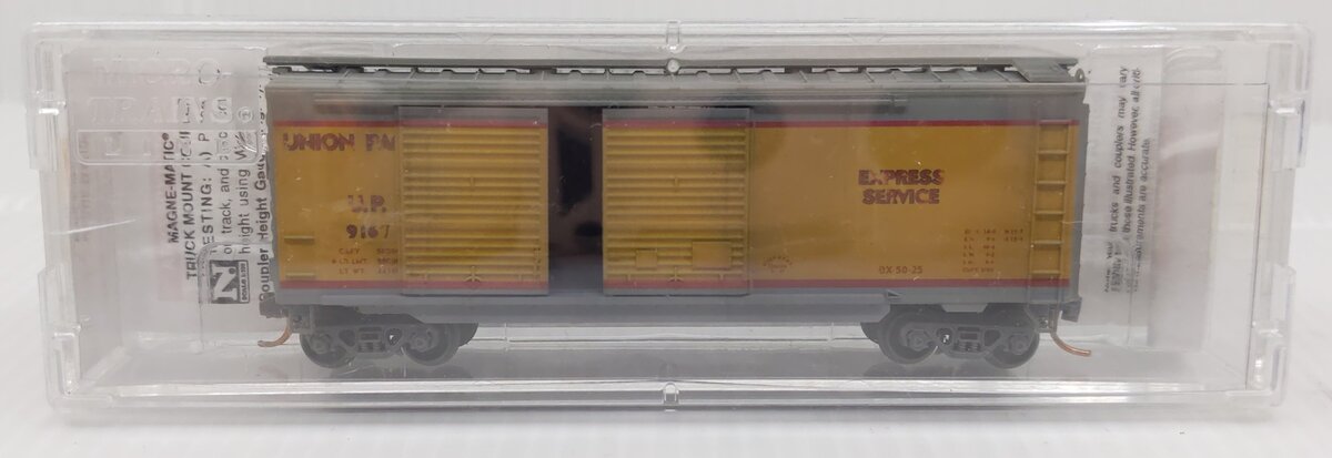 Micro-Trains 02351340 N Scale Union Pacific Weathered 40' Boxcar #9167 LN/Box