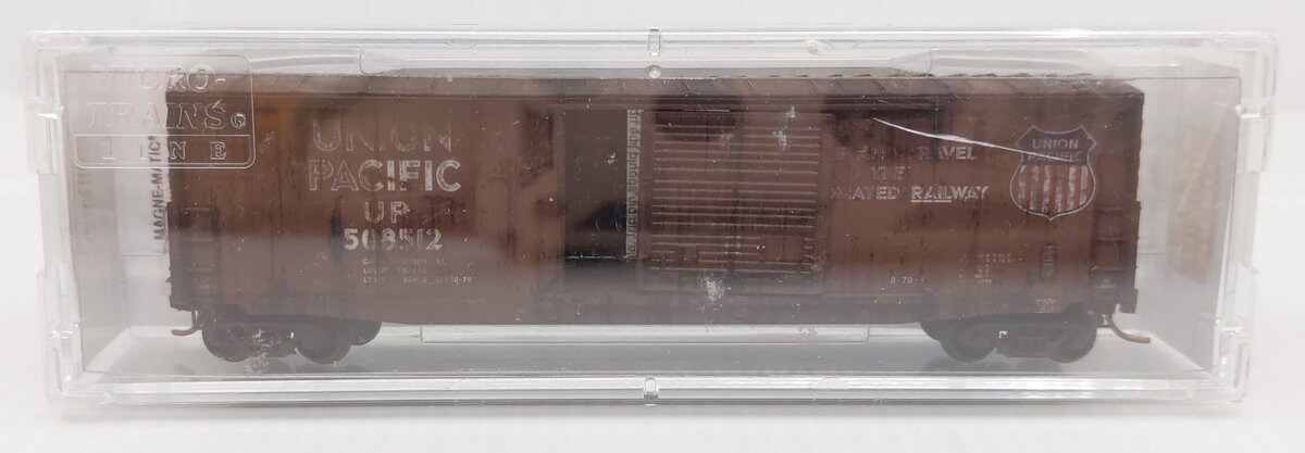 Micro-Trains 18051031 N Scale Union Pacific Weathered 50' Boxcar #508512 LN/Box