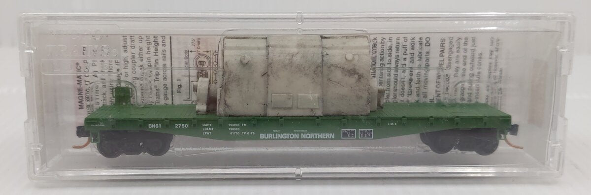Micro-Trains 04500200 N Burlington Northern 50' Fishbelly Side Flatcar #612750