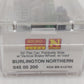 Micro-Trains 04500200 N Burlington Northern 50' Fishbelly Side Flatcar #612750