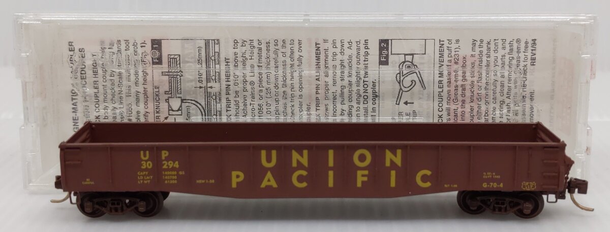 Micro-Trains 04600350 N UP 50' Fishbelly Side Gondola w/Drop Ends #30294 EX/Box